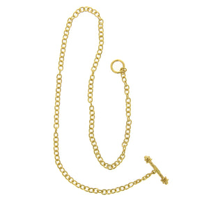Elizabeth Locke Gold “Tiny Volterra” Link Necklace