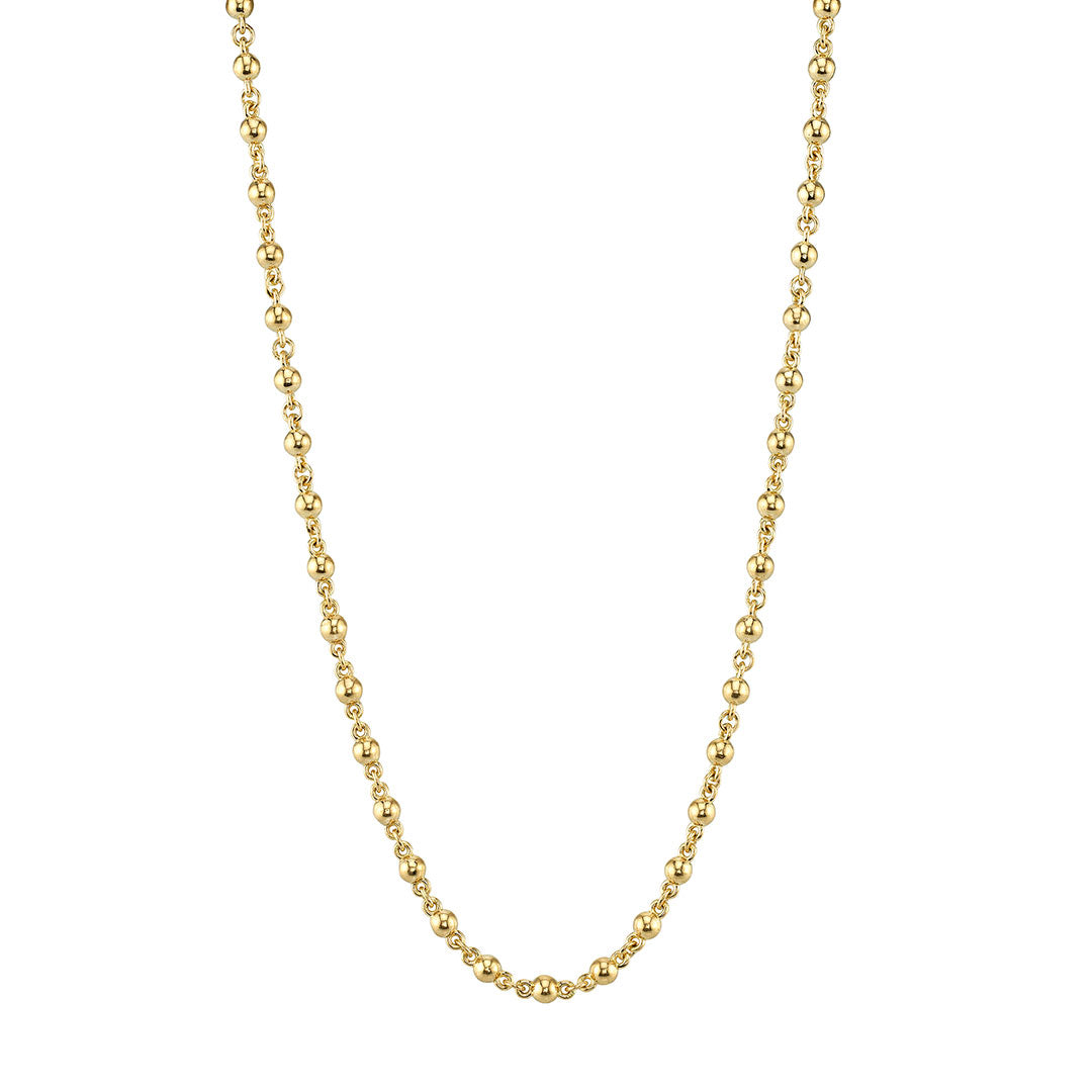 Mazza 14K Yellow Gold Charm Holder Bar Chain Necklace