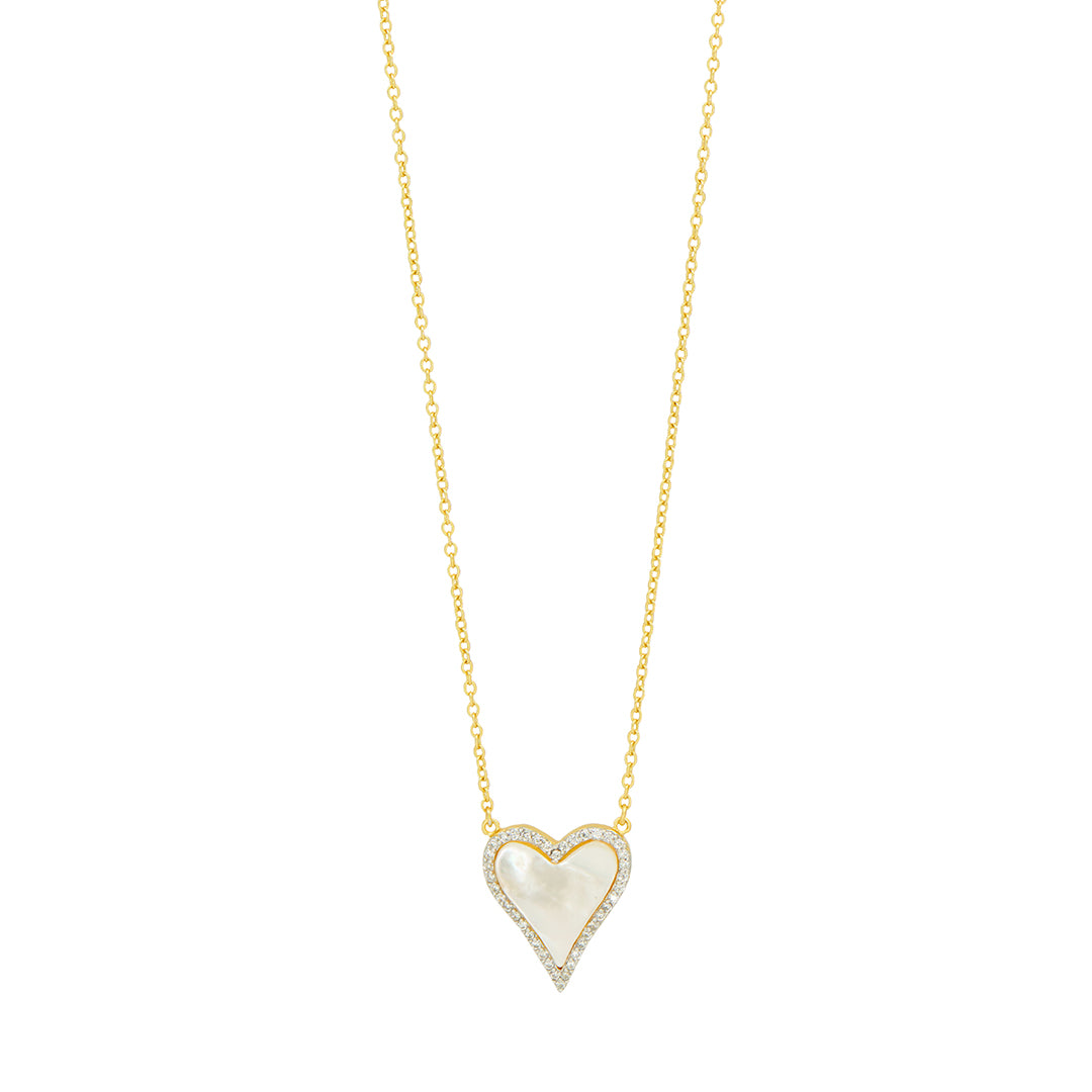Freida Rothman Pearl From the Heart Pendant Necklace – Croghan's Jewel Box