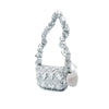 Cole Mini Metallic Crossbody Bag Silver