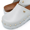 Benedetto Flats Sandals Shoes Light Grey