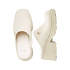 Calvin Plain Flats Sandals Shoes White