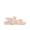 Nicole Floral Camo Flats Sandals Shoes Light Pink