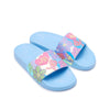 Slide Virgin Flats Sandals Shoes Blue