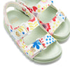 Mini Sporty Fun Kids Flats Sandals Shoes Light Blue