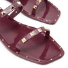 Seele Flats Sandals Shoes Dark Red