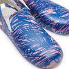 Belinda Scribble Flats Sandals Shoes Blue