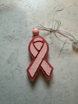 Car Freshener - Hanging - Pink Ribbon - Magic From The Bottle