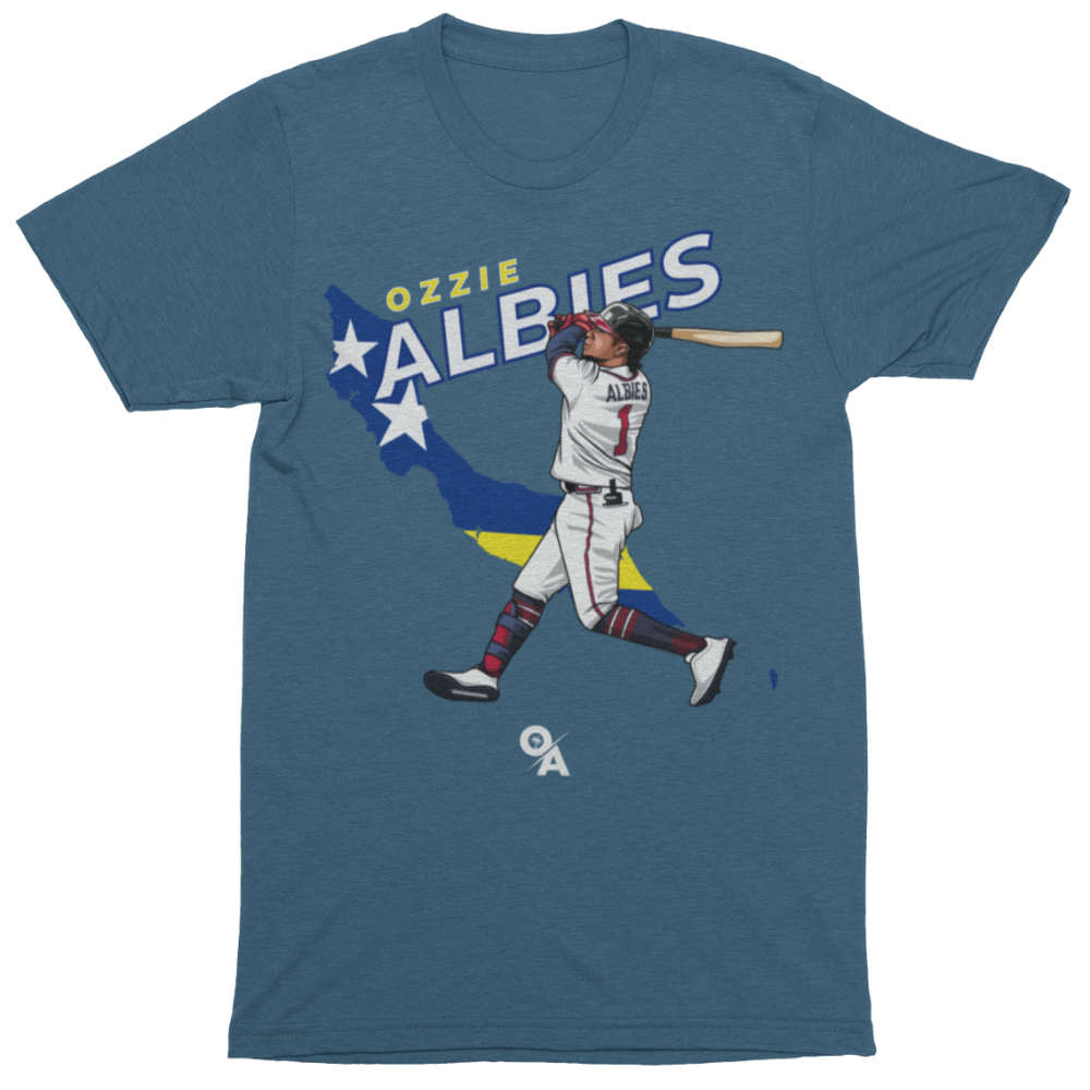 Adult Vintage Canvas Ozzie Albies T-Shirt Medium