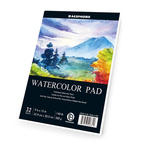 Bleedproof Marker Paper Pad 9X12- Premium White 80lb/120g