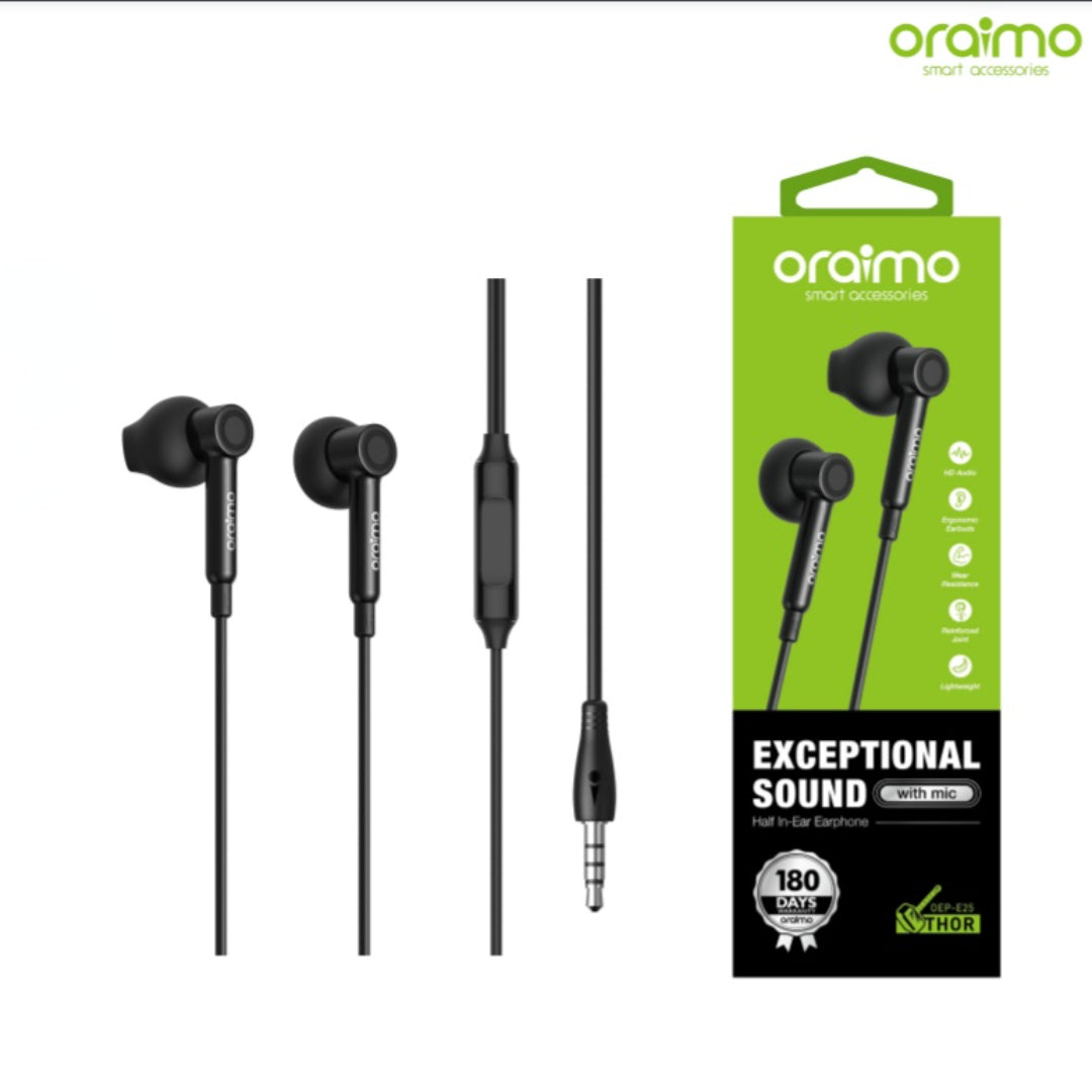 oraimo wired earphone