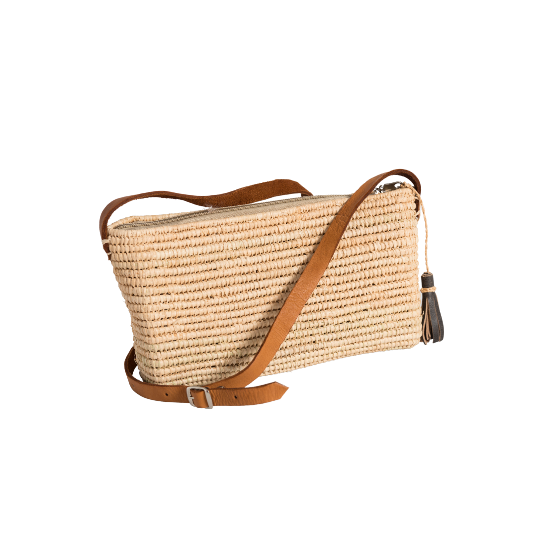 Loewe Pochette Raffia Bag - Brown Crossbody Bags, Handbags - LOW26161