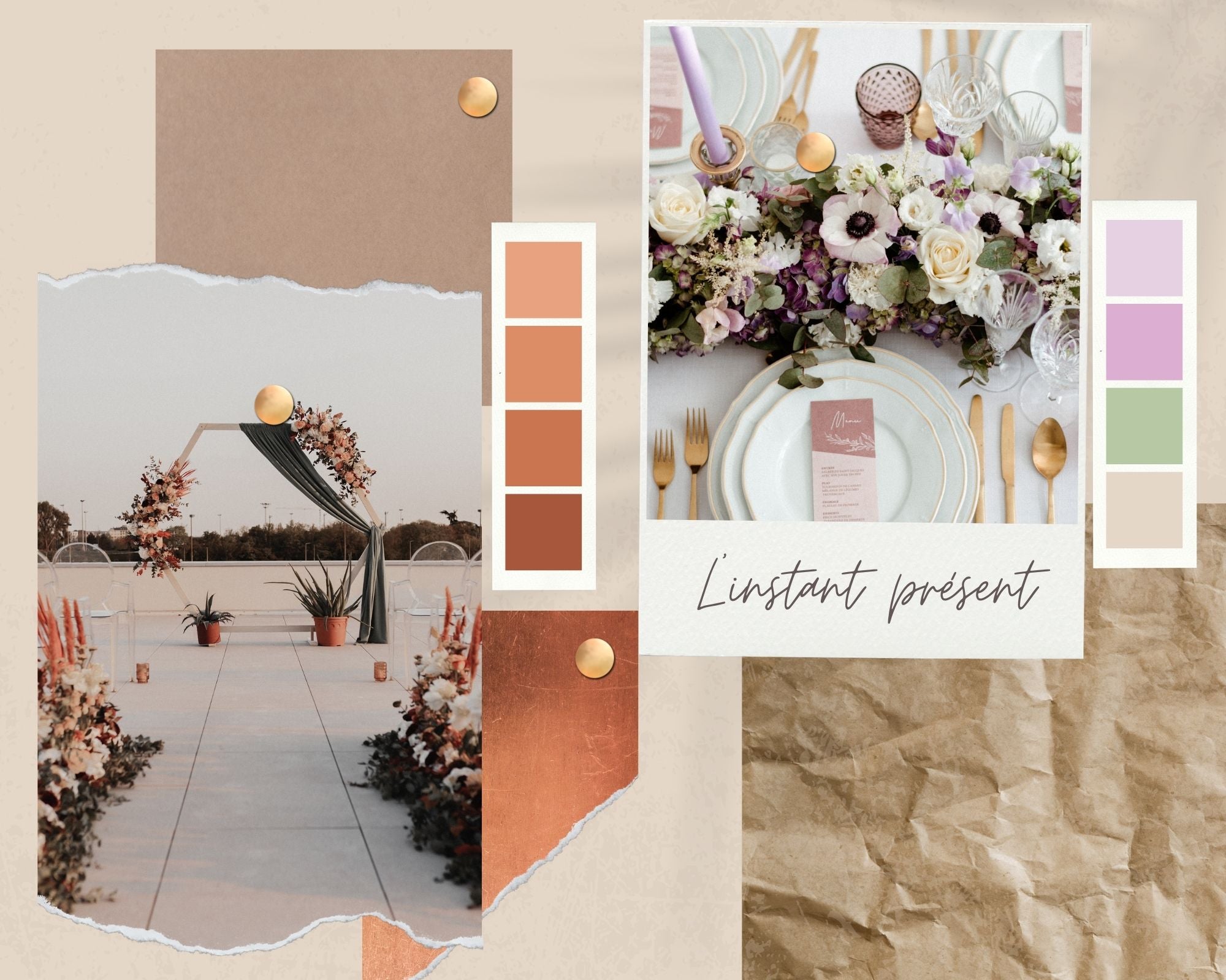 moodboard mariage instant present