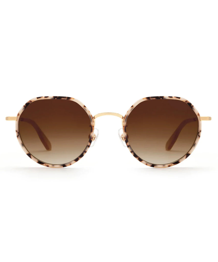 Calliope Matte Oyster to Petal 24k Sunglasses