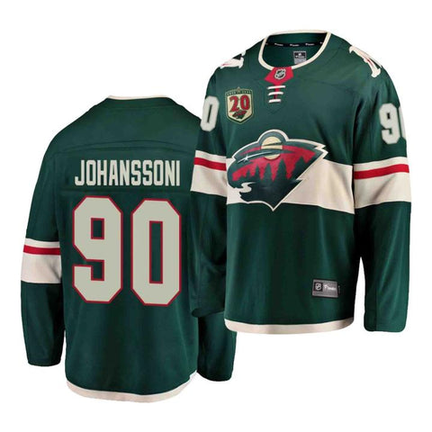 NHL Marcus Johansson Minnesota Wild 90 Jersey