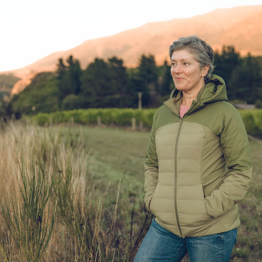 Jules Taylor, Winemaker, in one of her Marlborough vineyards.