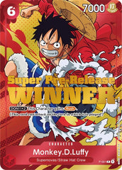 Monkey.D.Luffy (Super Pre-Release) - One Piece Card Game Promotion Cards