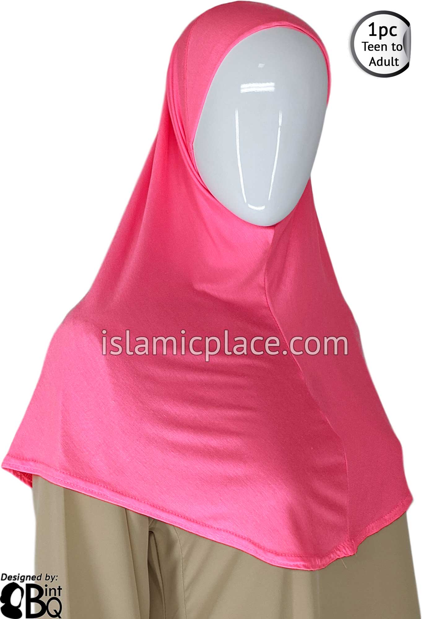 Perseus dynamisch Derbevilletest Fuchsia Pink - Plain Teen to Adult (Large) Hijab Al-Amira (1-piece sty -  The Islamic Place