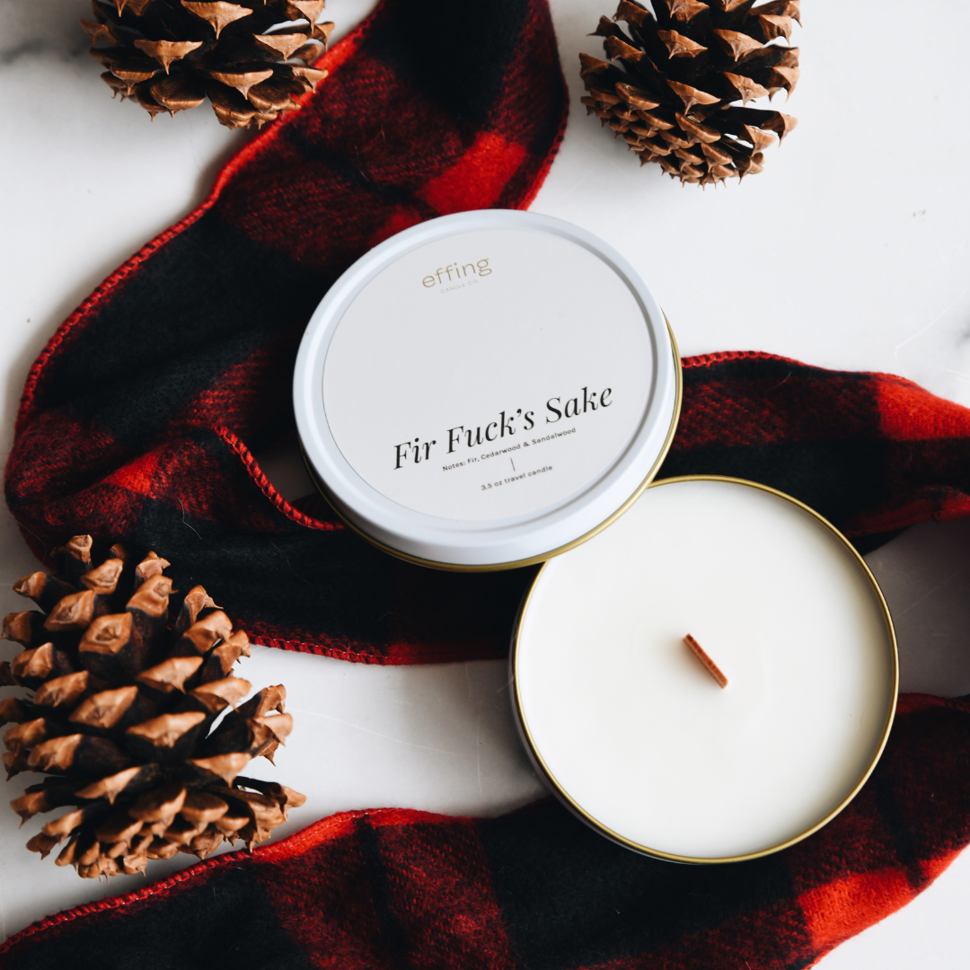 Warm Hugs Wooden Wick Candle Made in Kansas City – Effing Candle Co.