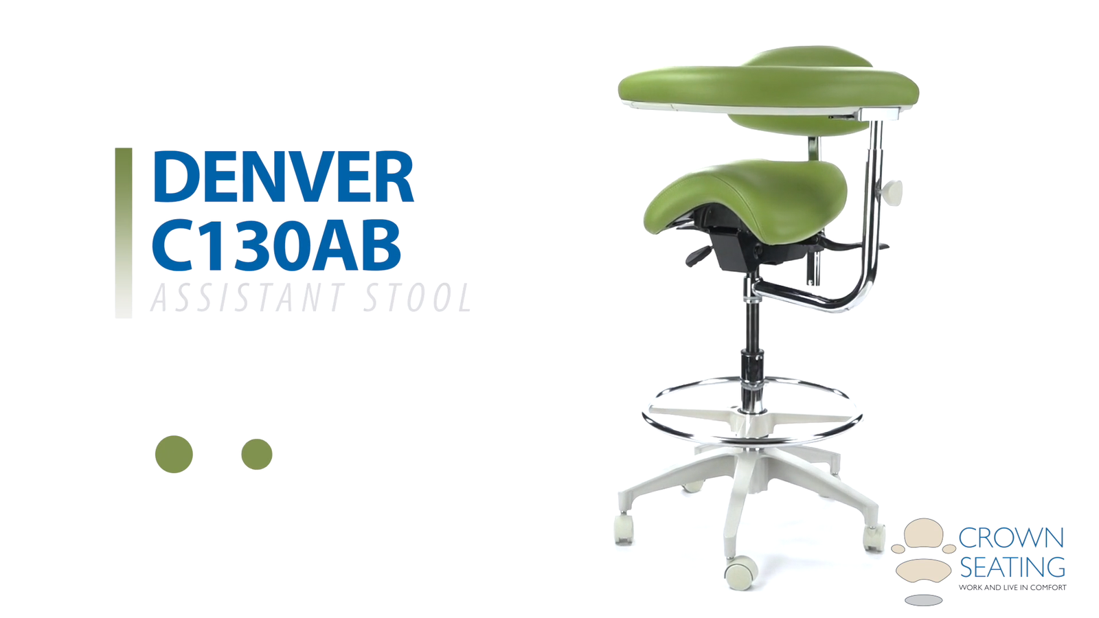 virtu® C120DM Dental Stools - Crownseating