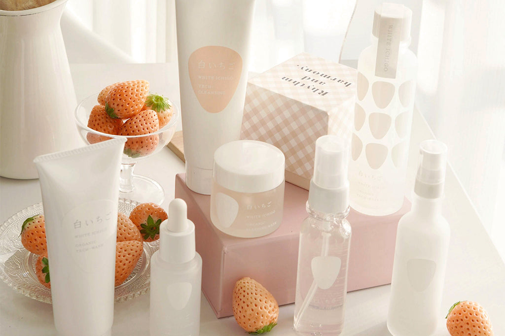 white strawberry skin care