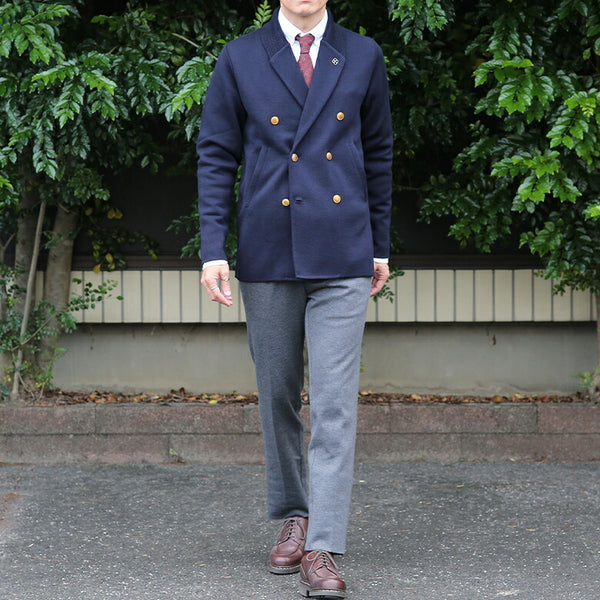 通常 1本タイプ 美品 LARDINI knit jacket ラルディーニ ニット