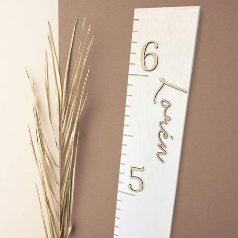 wall growth chart ruler in white