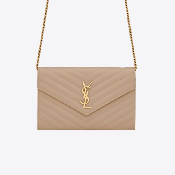 BAG NEW ARRIVAL - YSL CASSANDRE MATELASSÉ ENVELOPE CHAIN WALLET IN