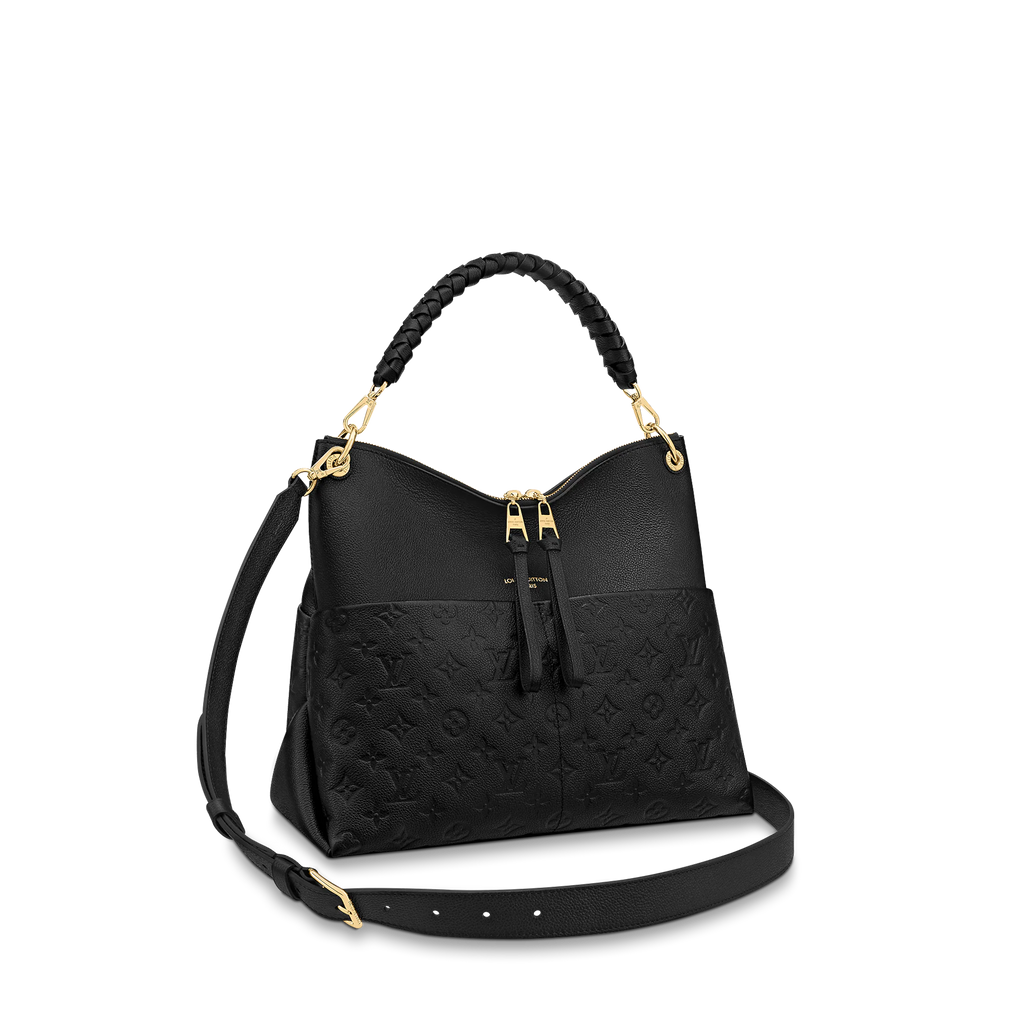 Louis Vuitton Utility Cross Bag Body M80450 Calfskin Black Gold