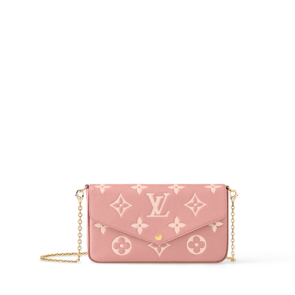 BAG NEW ARRIVAL - LV FÉLICIE POCHETTE WHITE AND PINK 21CM M82047 – Sneakbag