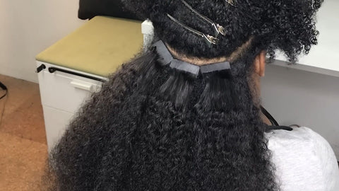 tape in hair is blend well with your natural hair