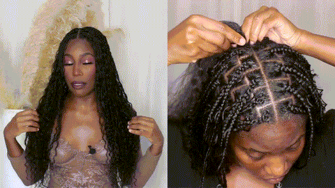 braiding on your own hair