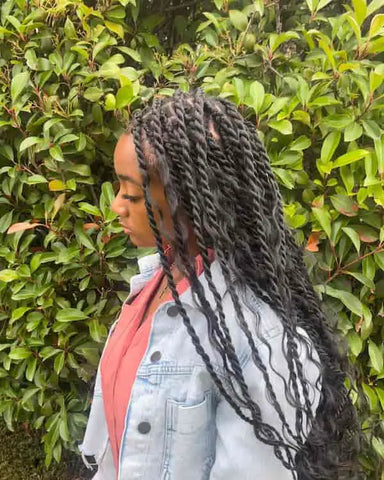 Twisted Boho Knotless Braids