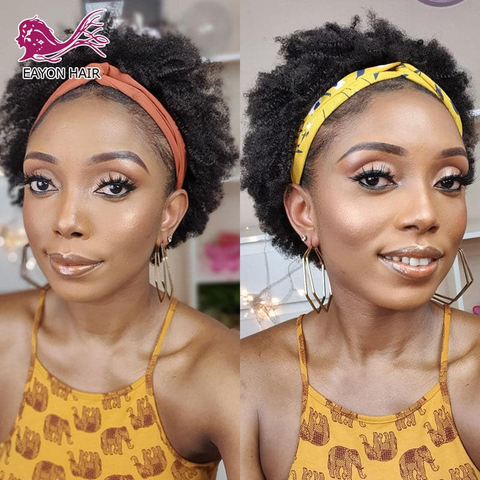 afro kinky curly headband wig