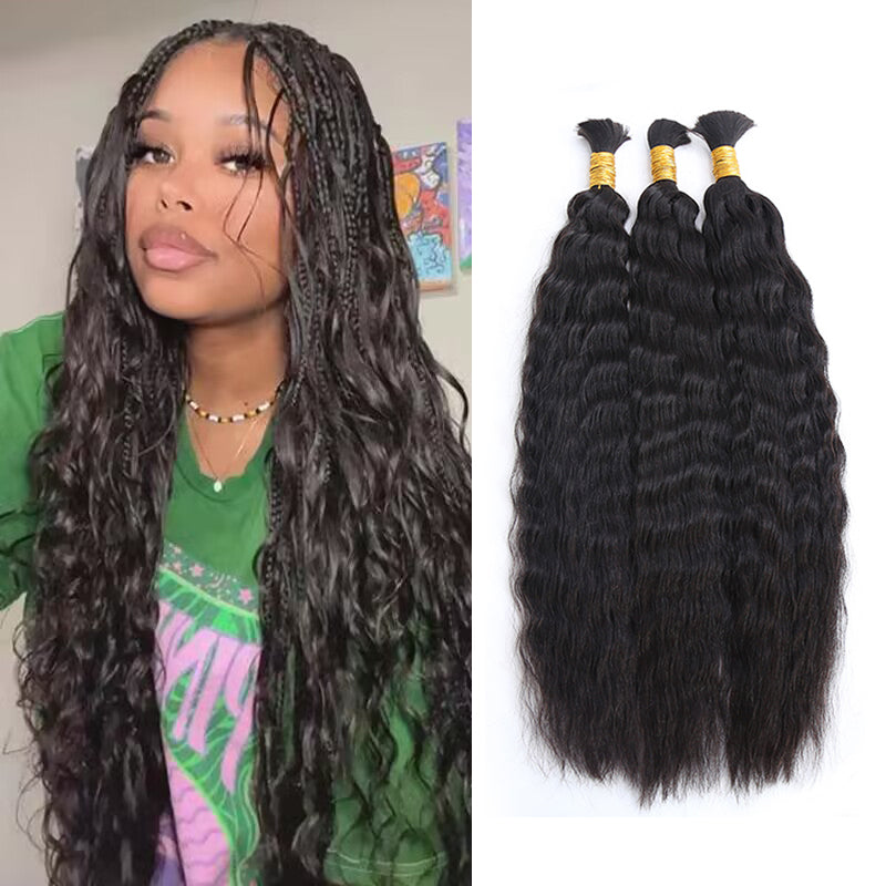 Bulk Human Hair For Braiding Spanish Curly