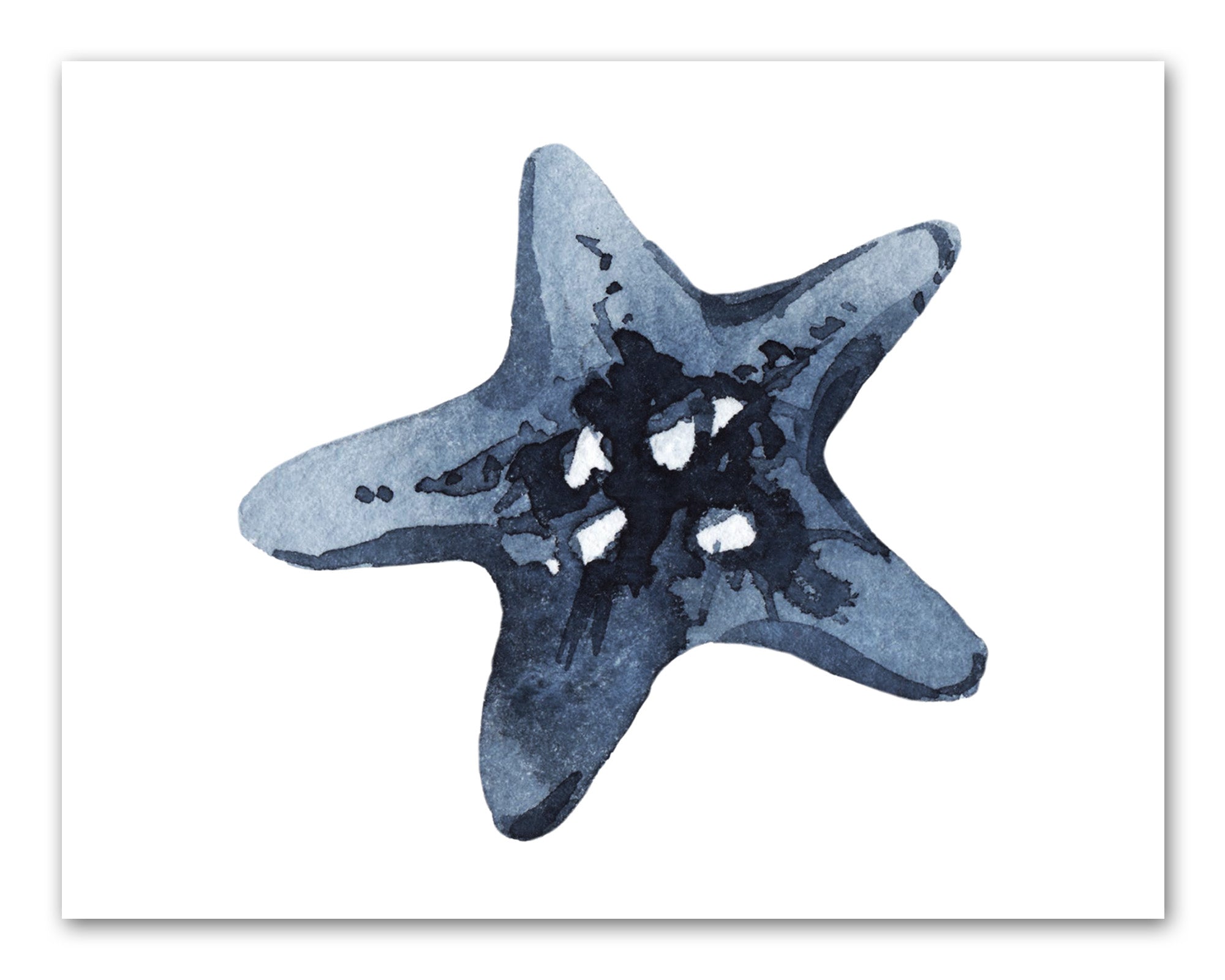 blue starfish art