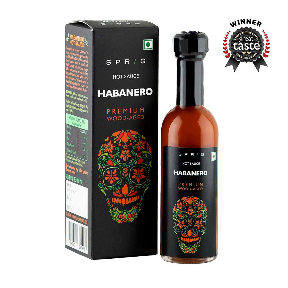 Sprig Habanero Premium Wood-Aged Hot Sauce 100 g