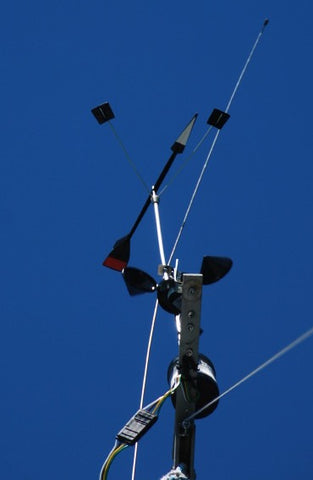 sailing wind indicator with reference tabs