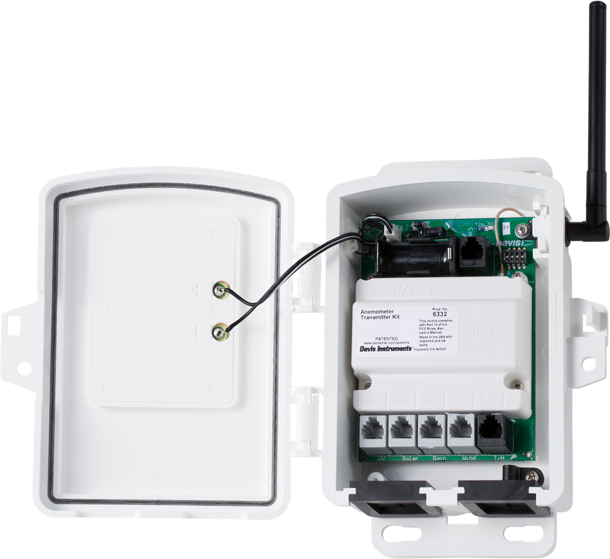 Color Wind Speed Weather Station with Two Wireless Remote Sensors