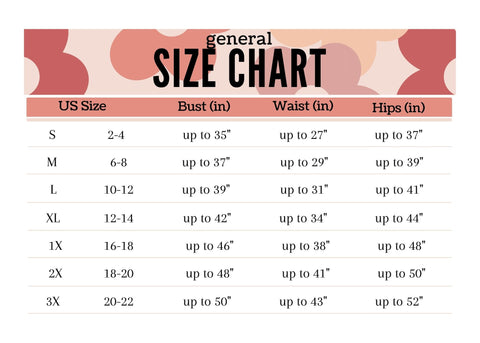 Size Chart – Shop Ravel