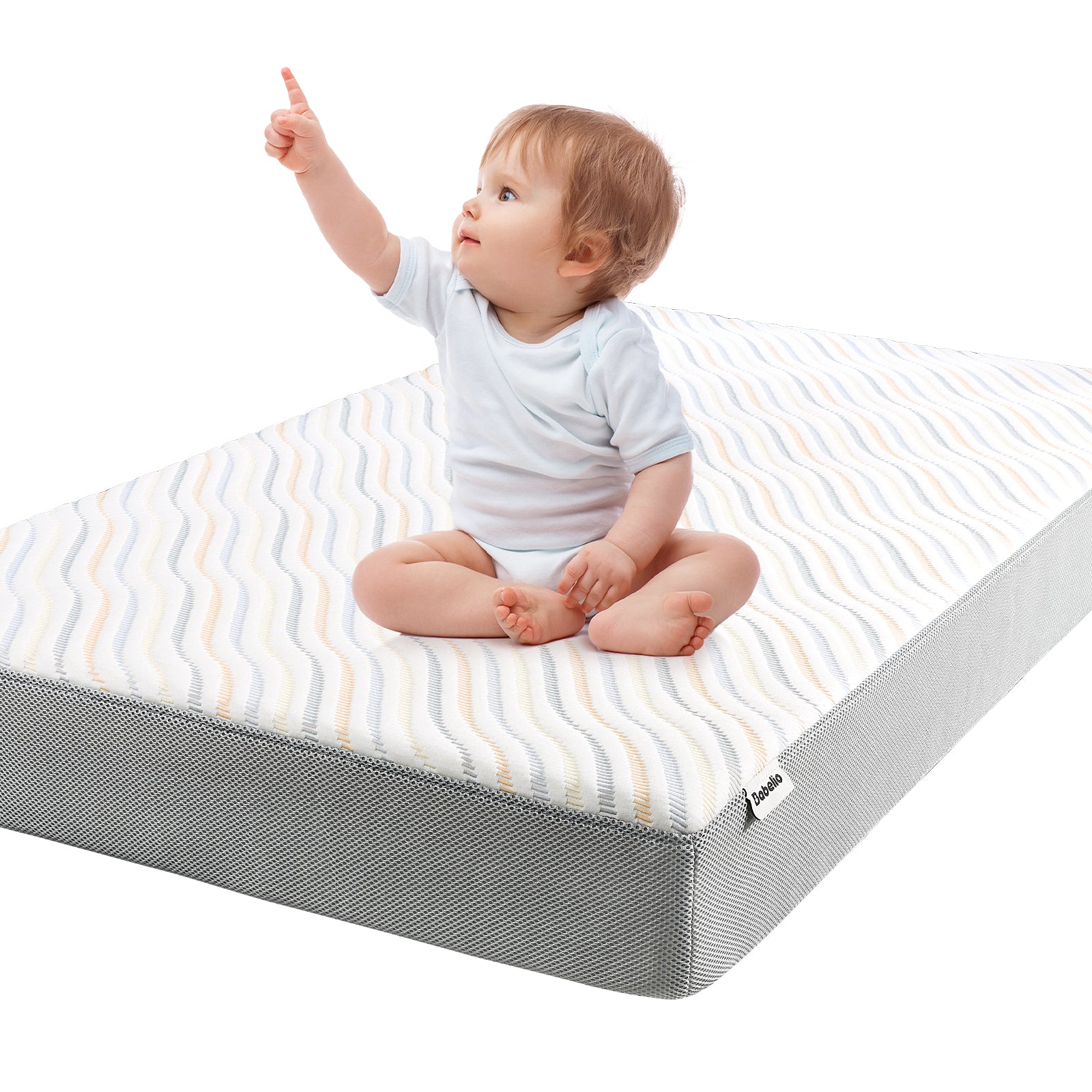 Babelio Cloud 1 Dual-Sided Breathable Crib & Toddler Mattress – Memory Foam,  CertiPUR-US Certified, Easy Clean