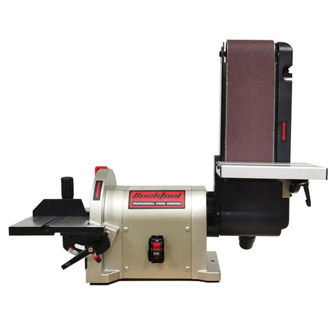 BUCKTOOL | BD4801 Bench Belt Sander 4 in. x 36 in | Belt and 8 in. Disc Sander with 3/4HP Direct-drive Motor