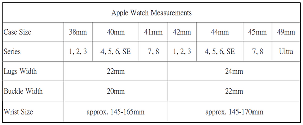 Apple Watch Band Size Guide