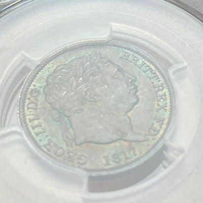 SOLD】1859年 イギリス ヴィクトリア ゴシック フローリン 銀貨 MS64+