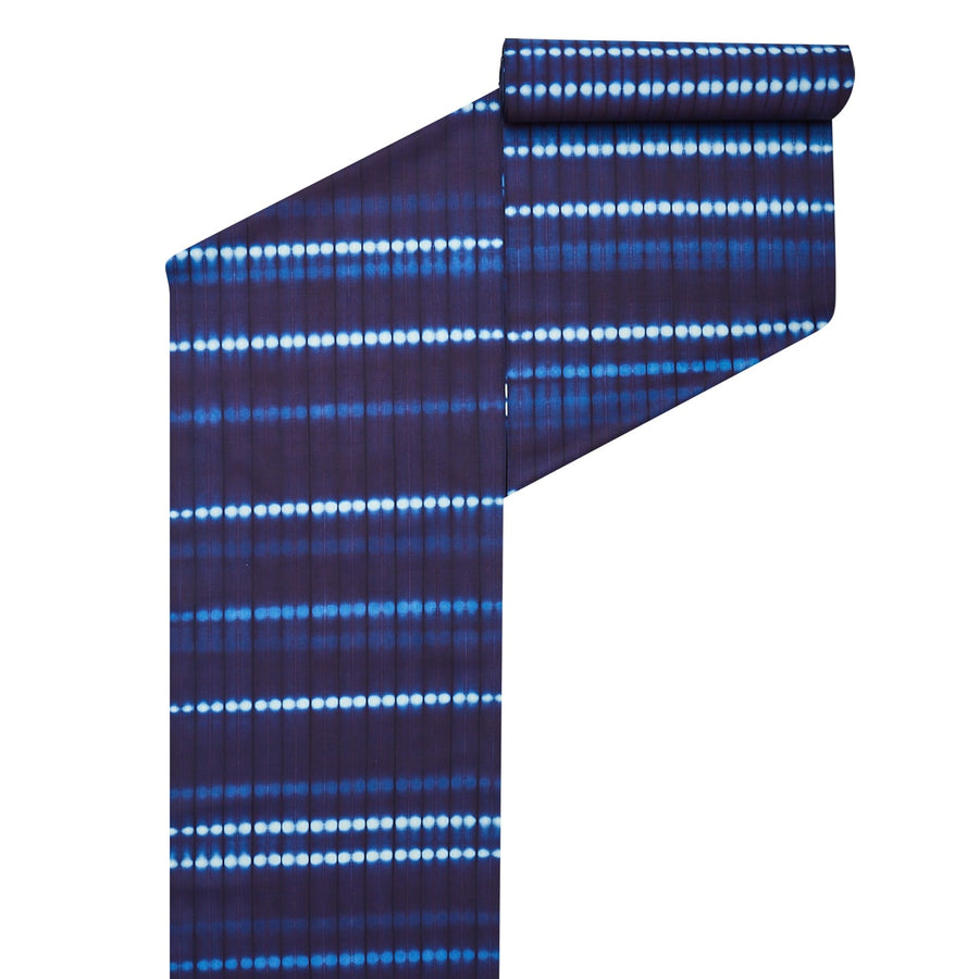 福本潮子 作 トルファン綿 「藍染折畳縫絞着尺」