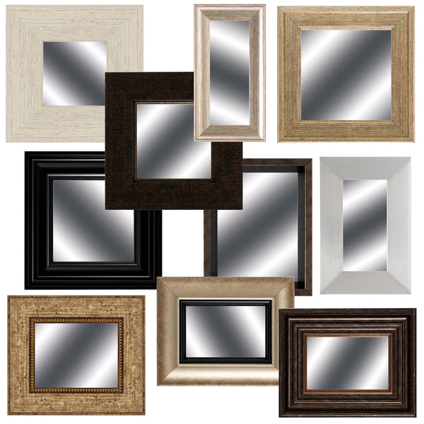 Set of 10 Mismatched Mirrors Wall Art - Ecart