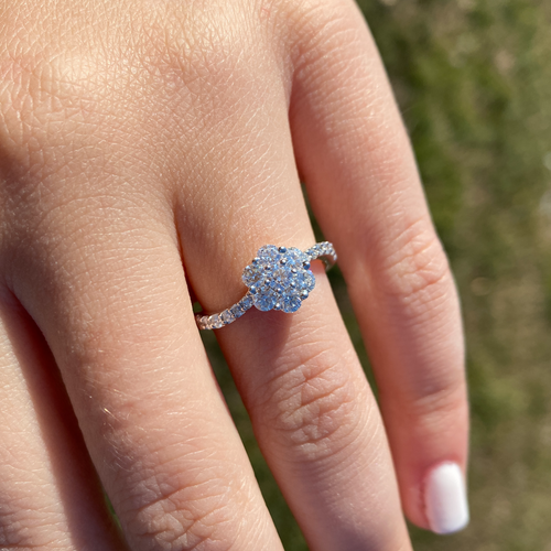 Shooting Star Engagement Ring