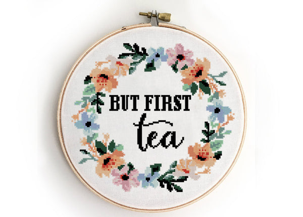 But First Coffee Cross Stitch Pattern Download PDF Coffee 