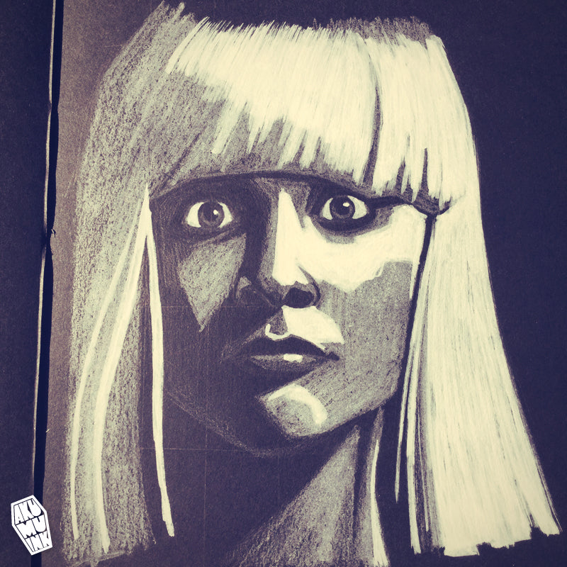 maddie ziegler, maddie ziegler art, maddie ziegler fanart, sia chandelier fanart, sia elastic heart fanart, girl sia video, girl dancer sia, mini sia, sia art, sia fanart, maddie ziegler portrait