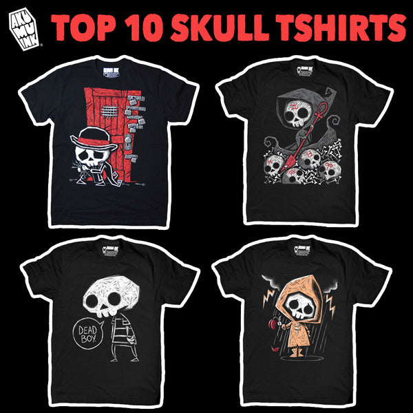 Top 10 Totenkopf-T-Shirts, beste Totenkopf-T-Shirts, bestes Gothic-T-Shirt, beste Gothic-Marke, beste Totenkopf-Marke, cooles Totenkopf-T-Shirt